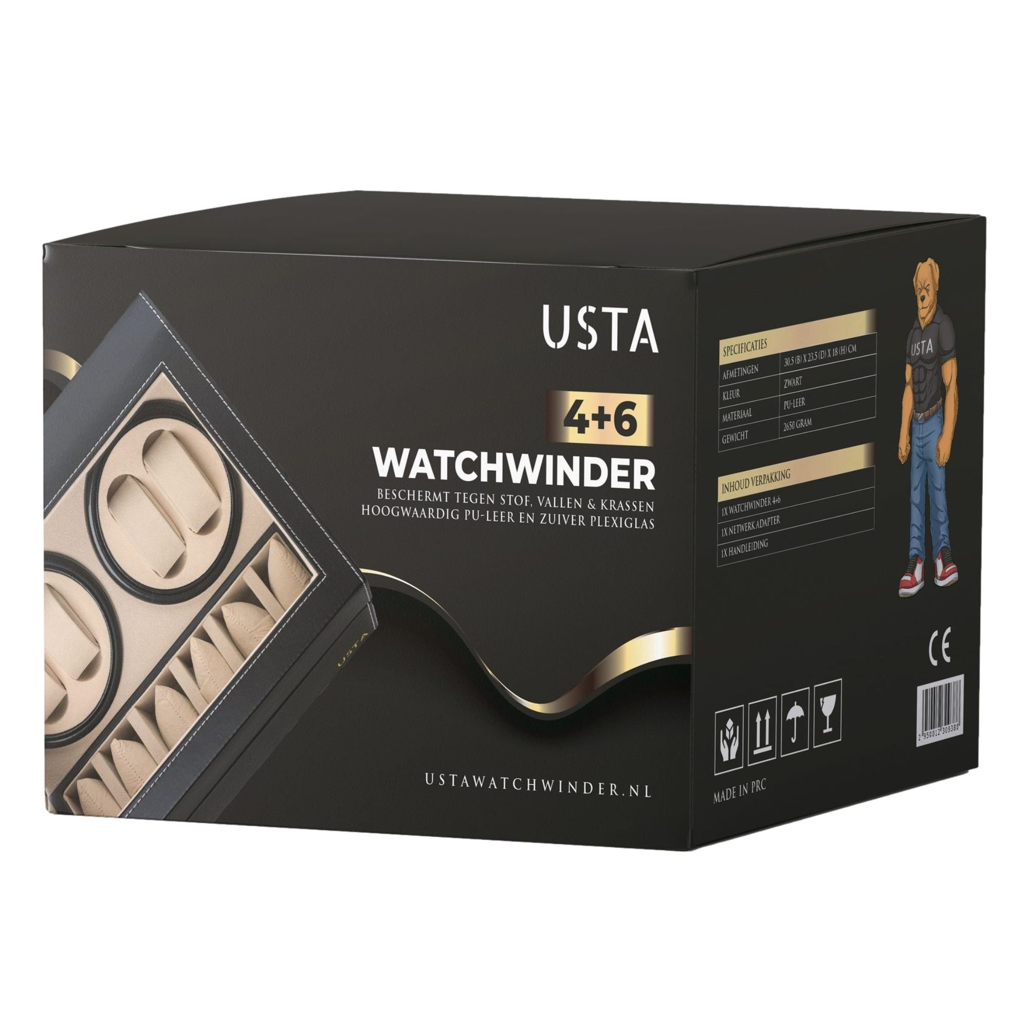 Ustawatchwinder 4+6 horloges doos